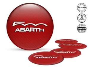Fiat Abarth Pegatinas de Silicona Logo Emblemas de Rueda Alta Calidad